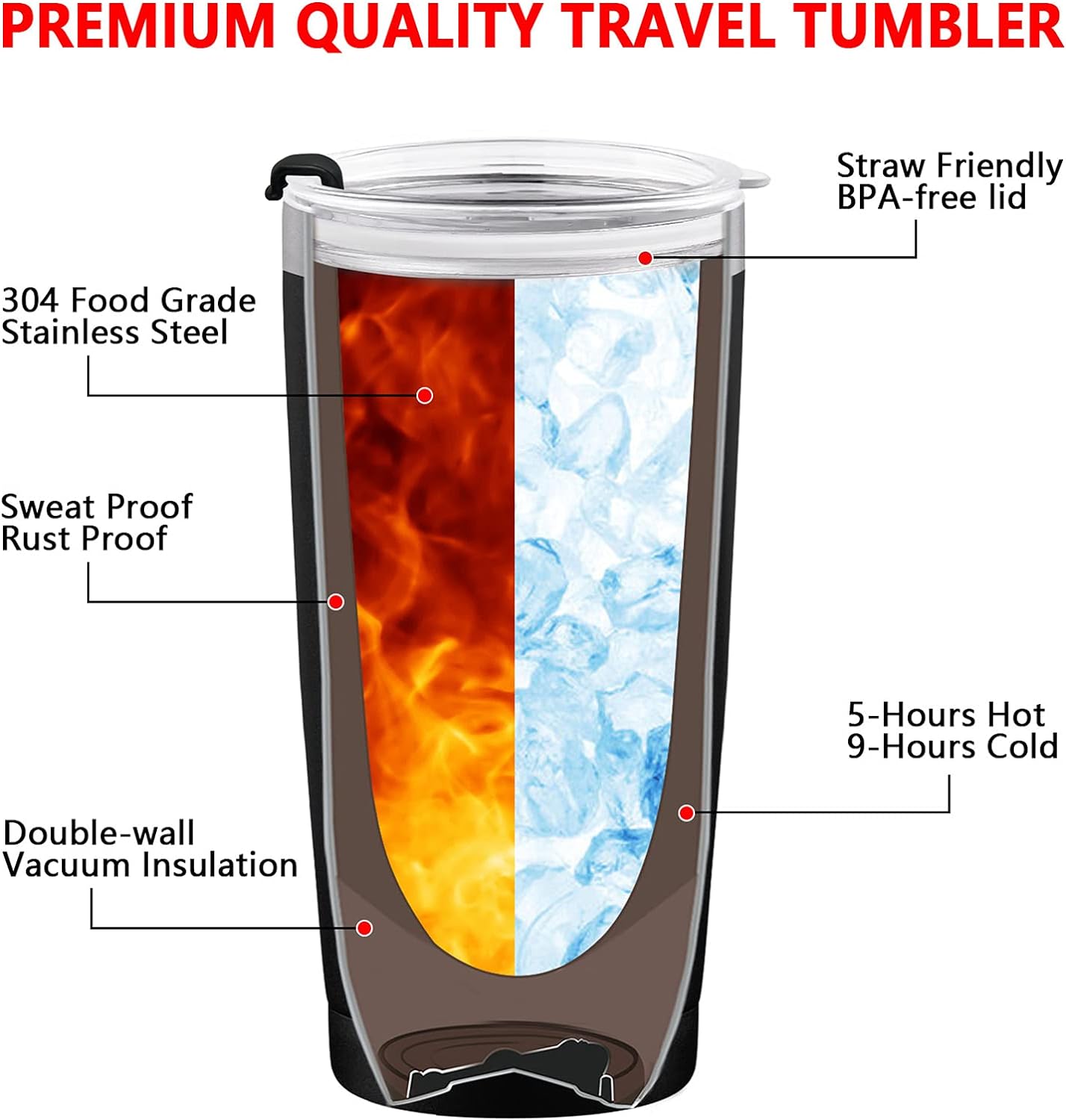 Gingprous Bosses Day Gift, These Are The Tears of my Staff Stainless Steel Insulated Travel Tumbler with Lid, Funny Gift for Bosses Employees Workers Friends Coworker Christmas (20oz, Black)