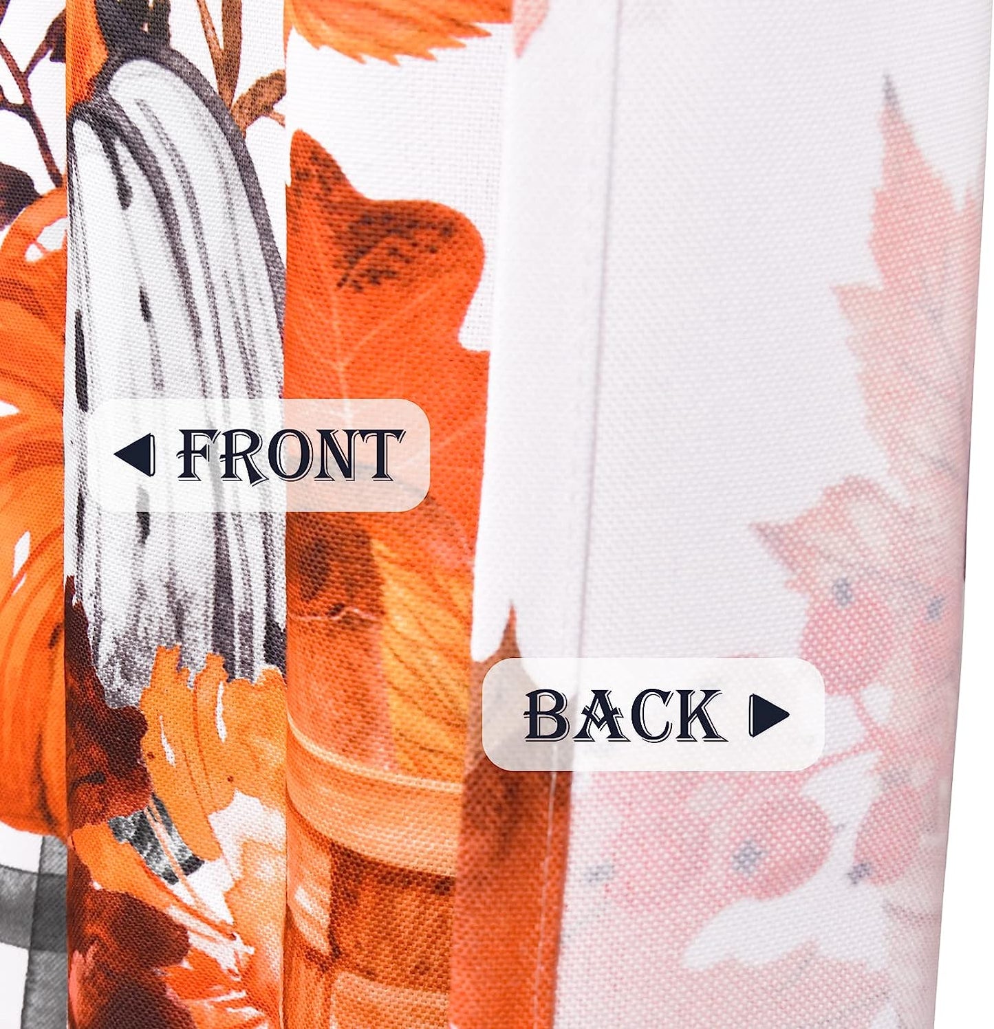 Alishomtll Thanksgiving Fall Valance Curtains for Kitchen Maple Leaves Pumpkin Printed Valances ,60''W x 18''L, 1 Panel