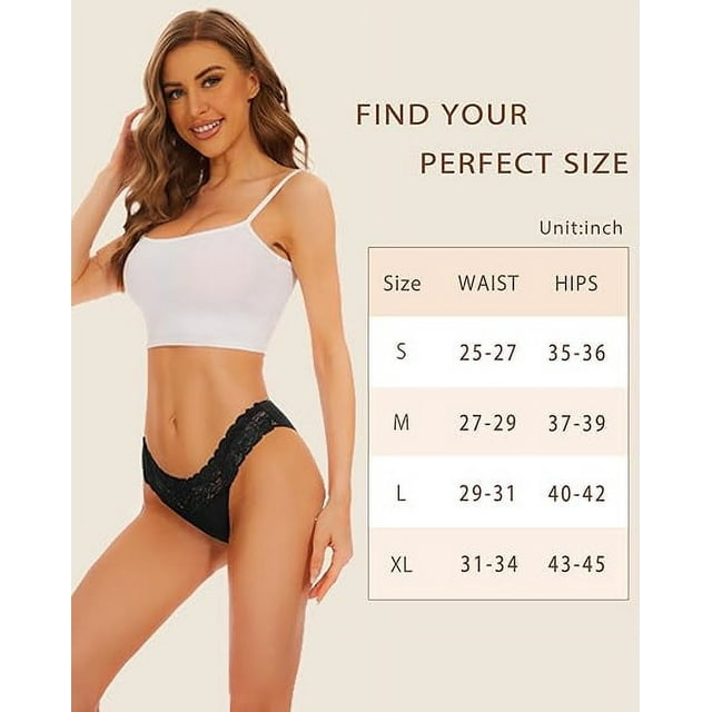 Sunm Boutique Seamless Underwear for Women Lace Panties No Show Bikini Underwear Sexy Cute Cheeky Hipster Stretch High Cut